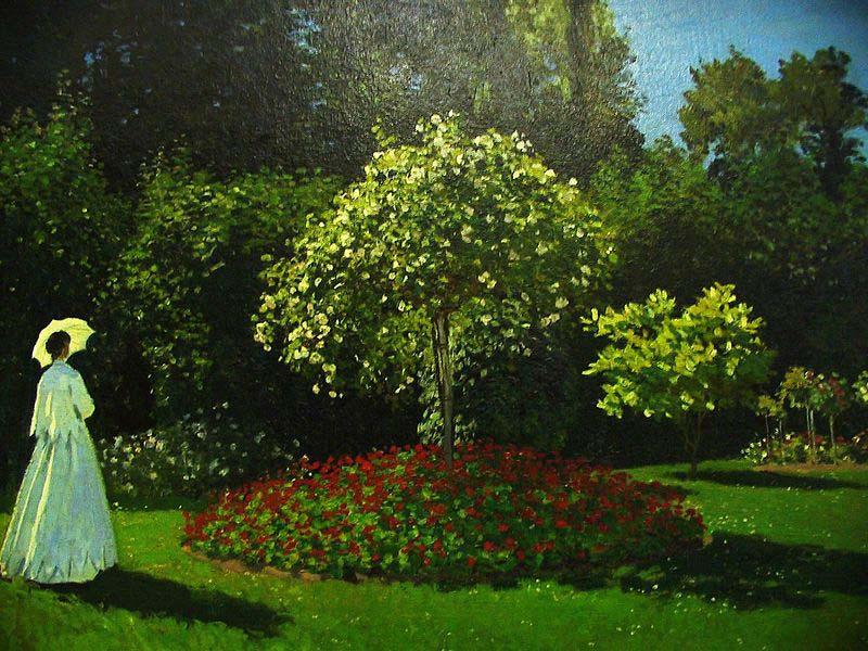 Claude Monet Lady in the garden France oil painting art